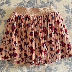 Pippa & Julie Pink Floral A-Line Skirt